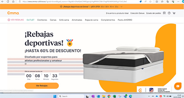 Pantallazo 6 colchones